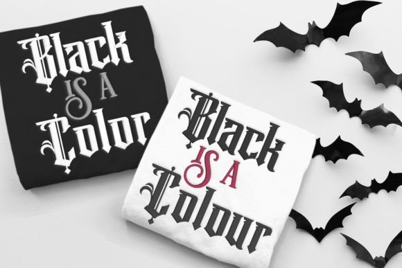 Black Is a Color Sarcastic Goth Phrase