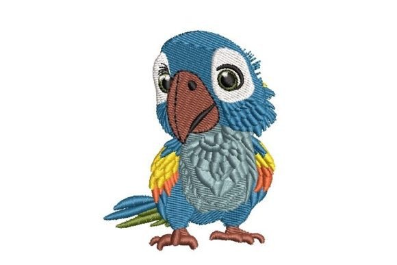Cartooned Parrot: A Tropical Stitch Worth Stocking